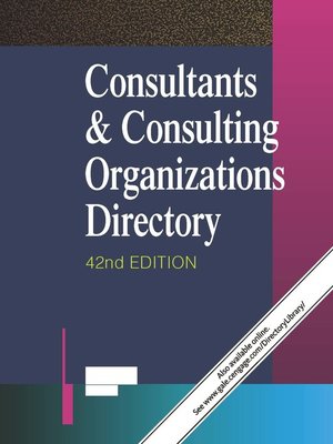 cover image of Consultants & Consulting Organizations Directory
